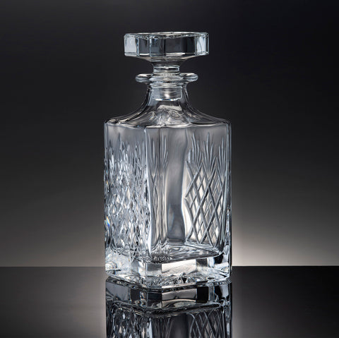 Glencairn 'Skye' Square Cut Crystal Decanter